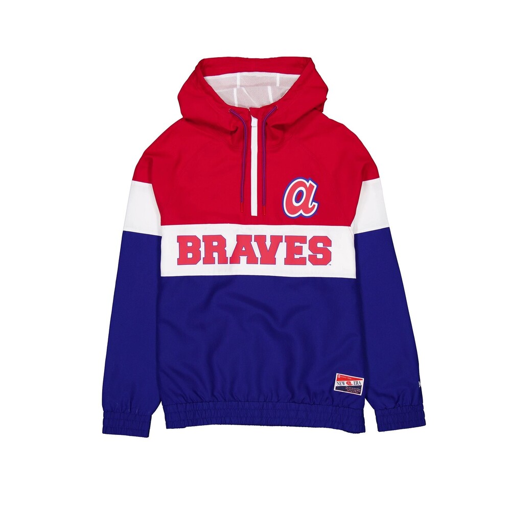 New Era Atlanta Braves Throwback Windbreaker - Size S